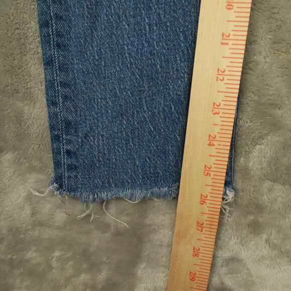 Madewell The Perfect Vintage Jean Medium Wash Raw-Hem Edition size 26 ankle - Picture 3 of 12